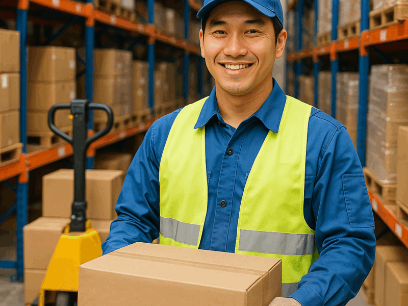 lst3_配送センターでのフォークリフトオペレーター